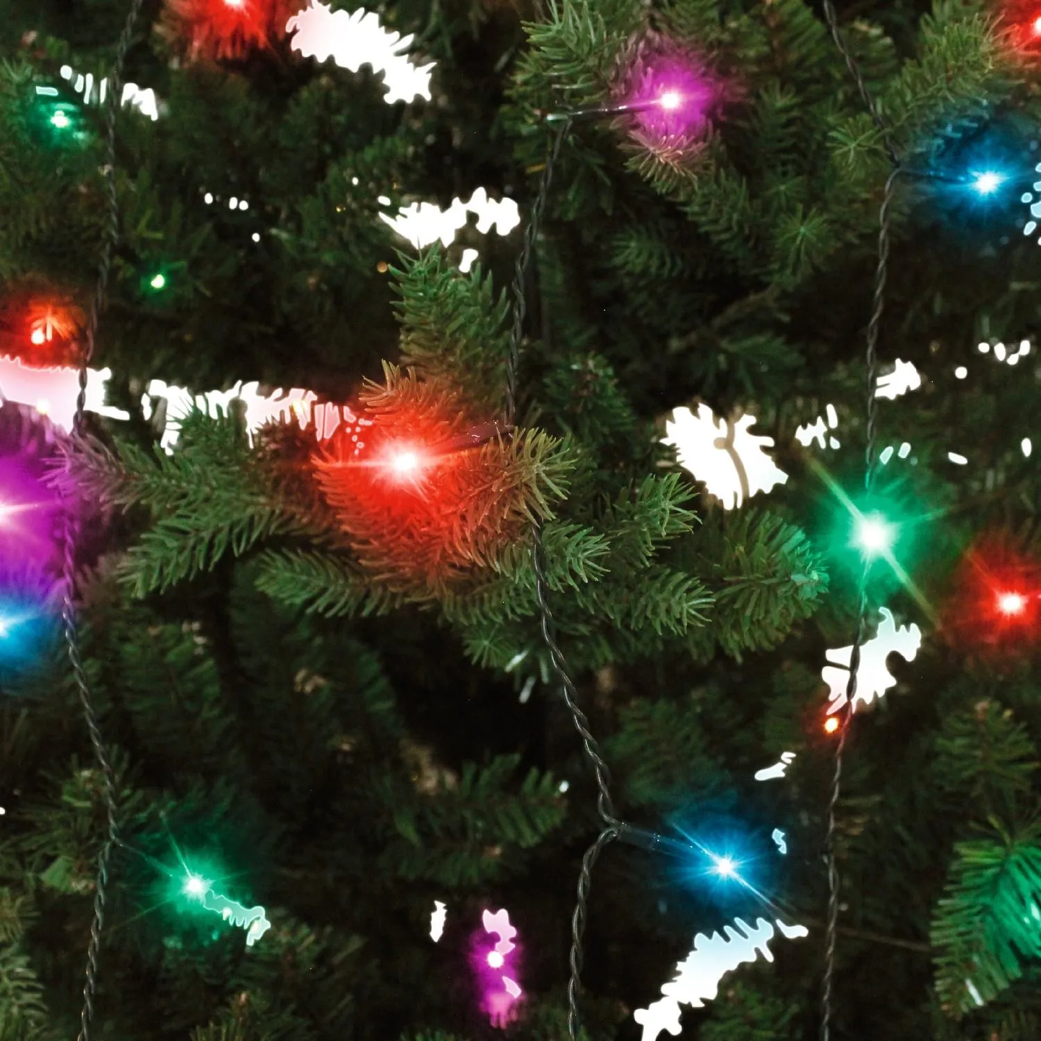 Smart Home Weihnachtsbaum-Lichterkette, bunt (RGB)