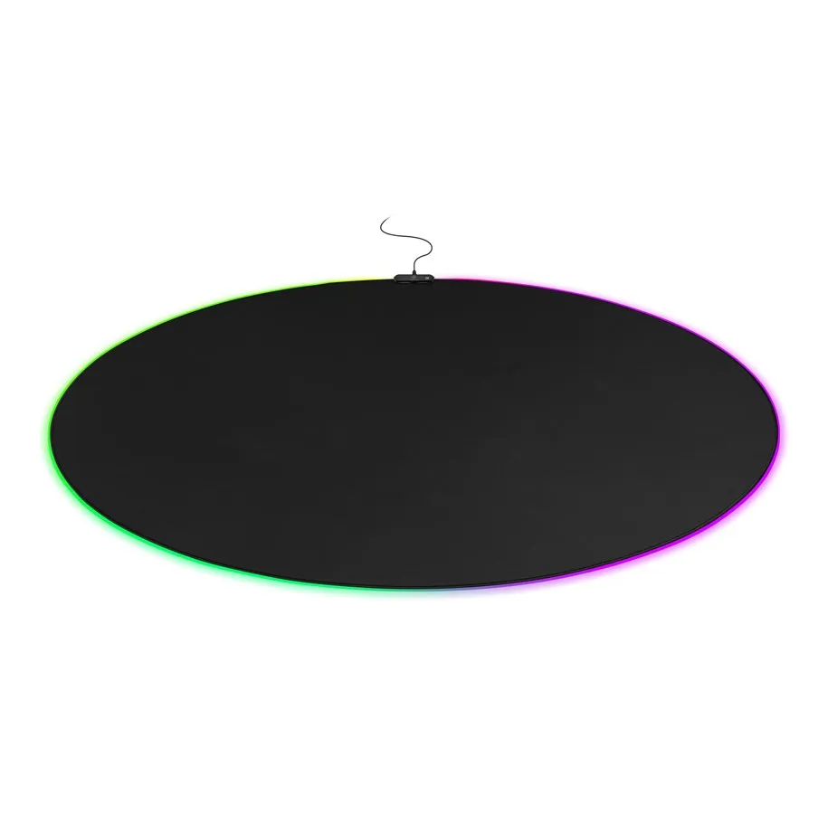 Gaming Floorpad black DFP430 RGB, 110x110cm