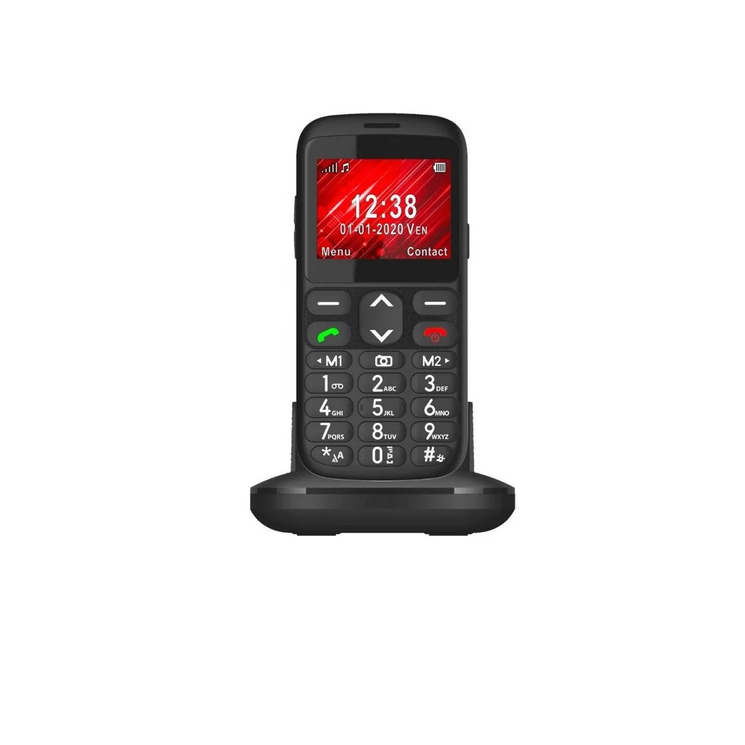 S520 Senioren-Mobiltelefon, schwarz